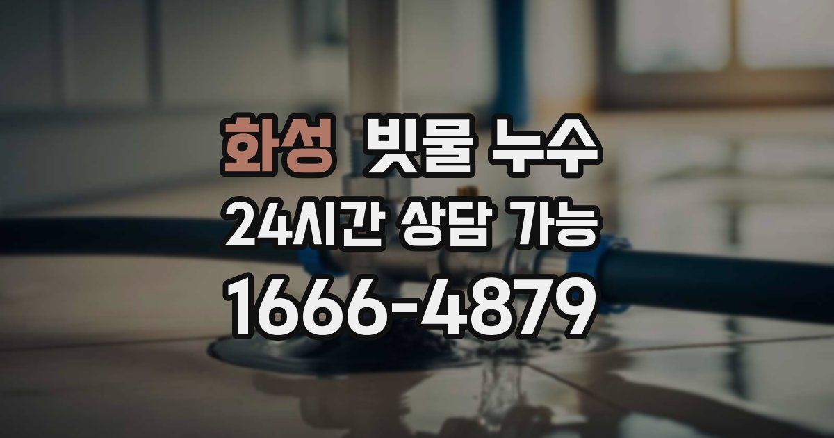 화성 빗물 누수