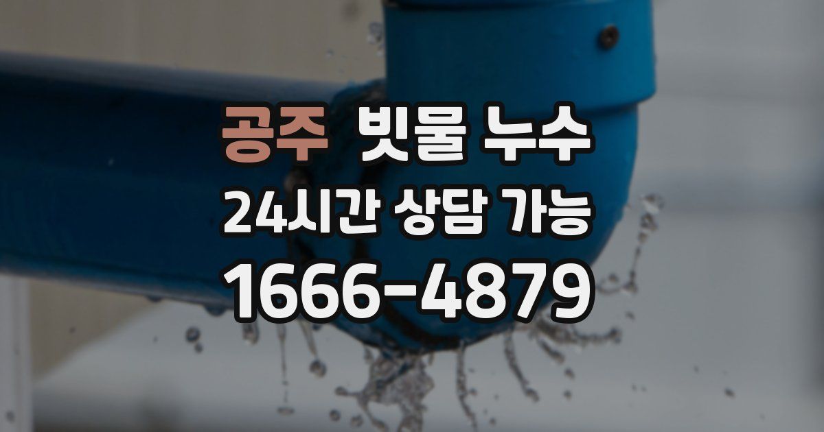 공주 빗물 누수
