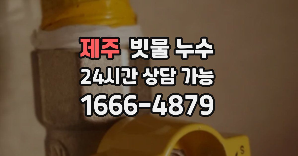 제주 빗물 누수