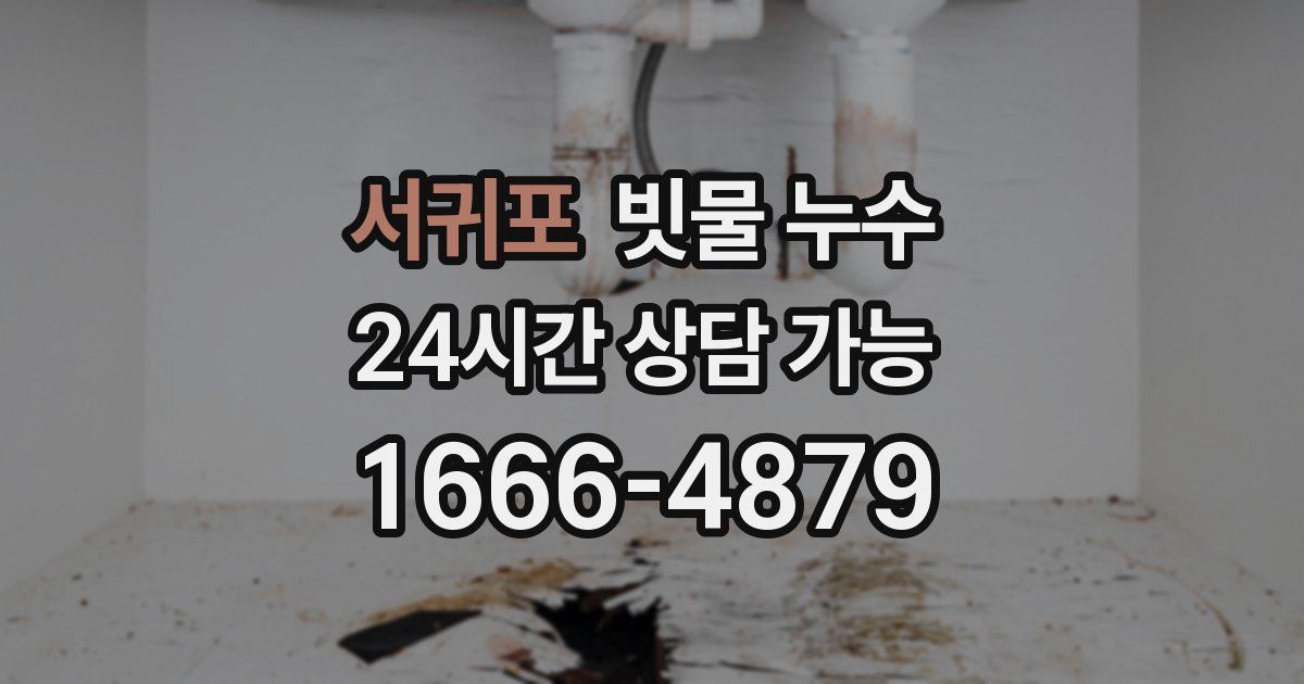 서귀포 빗물 누수