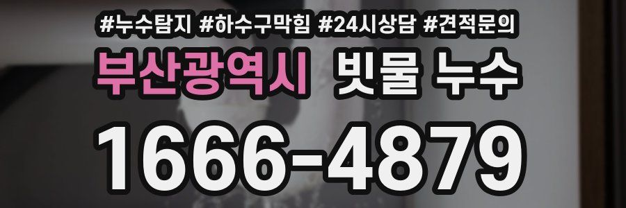 부산광역시 빗물 누수