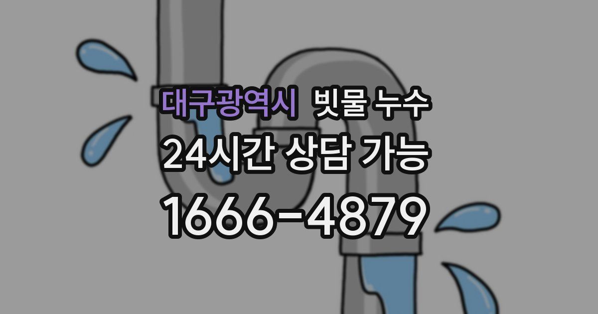 대구광역시 빗물 누수