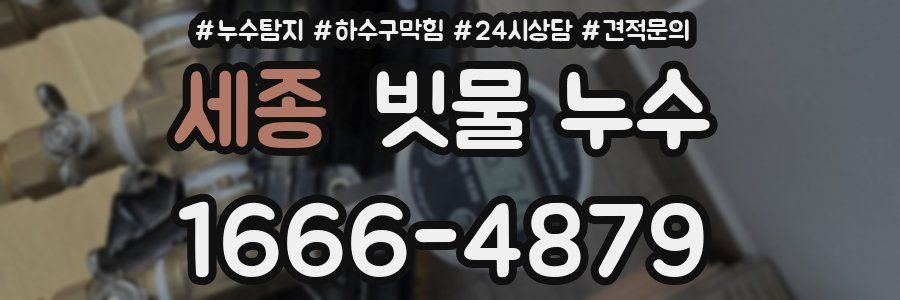 세종 빗물 누수