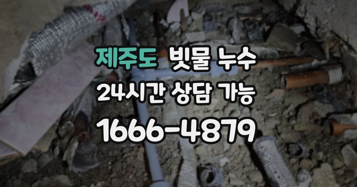 제주도 빗물 누수