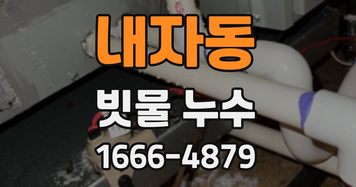 내자동 빗물 누수