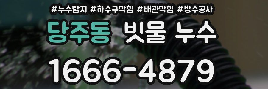 당주동 빗물 누수