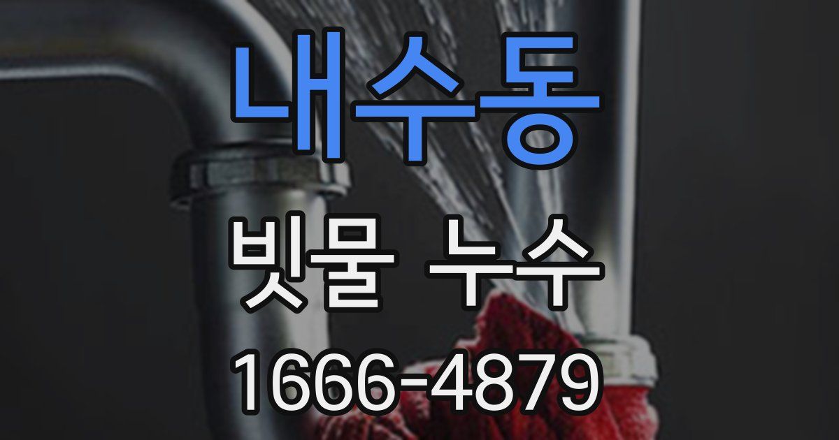 내수동 빗물 누수
