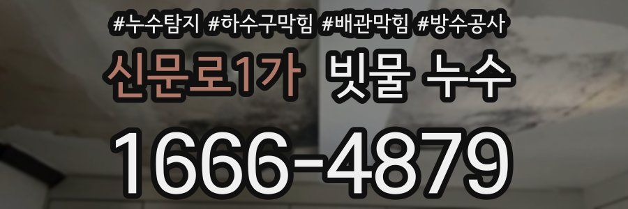 신문로1가 빗물 누수