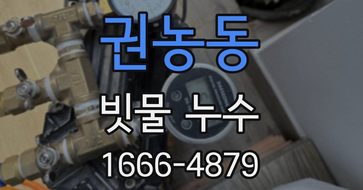 권농동 빗물 누수