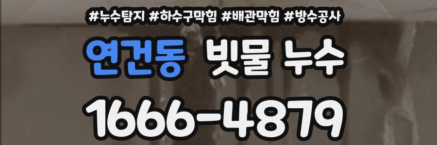 연건동 빗물 누수