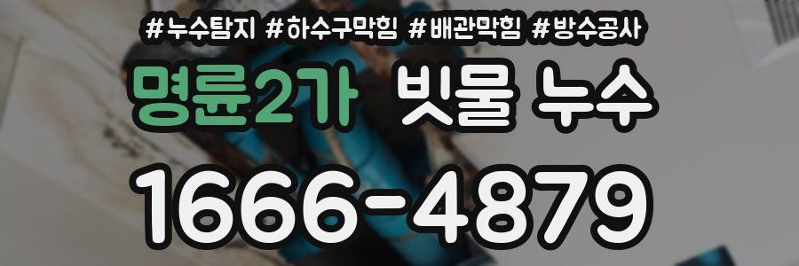 명륜2가 빗물 누수