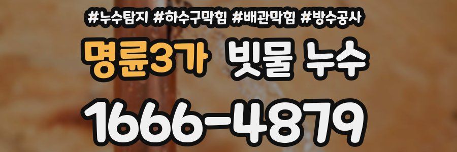 명륜3가 빗물 누수