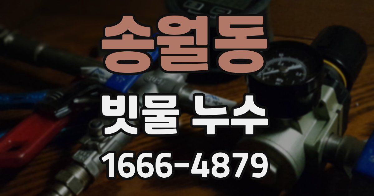 송월동 빗물 누수