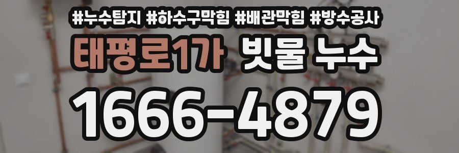 태평로1가 빗물 누수