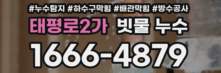 태평로2가 빗물 누수