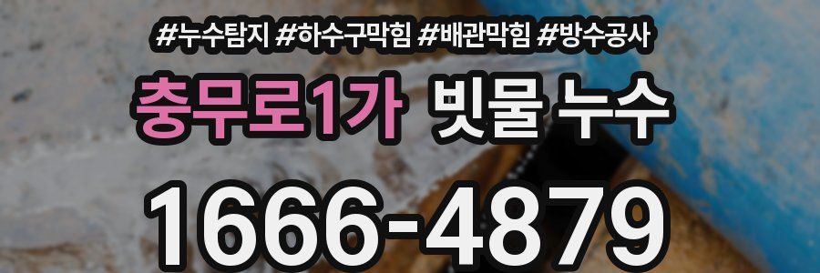 충무로1가 빗물 누수