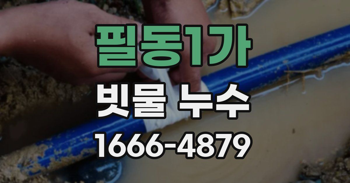 필동1가 빗물 누수