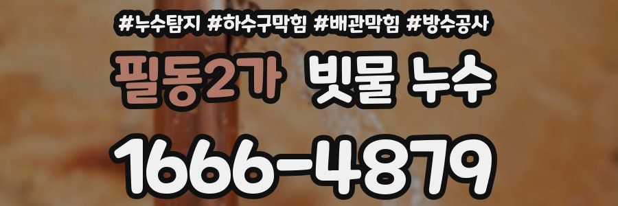 필동2가 빗물 누수