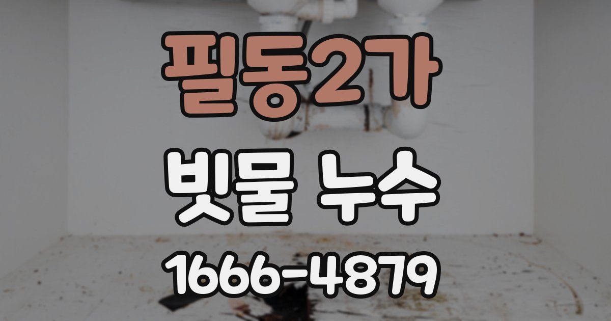 필동2가 빗물 누수