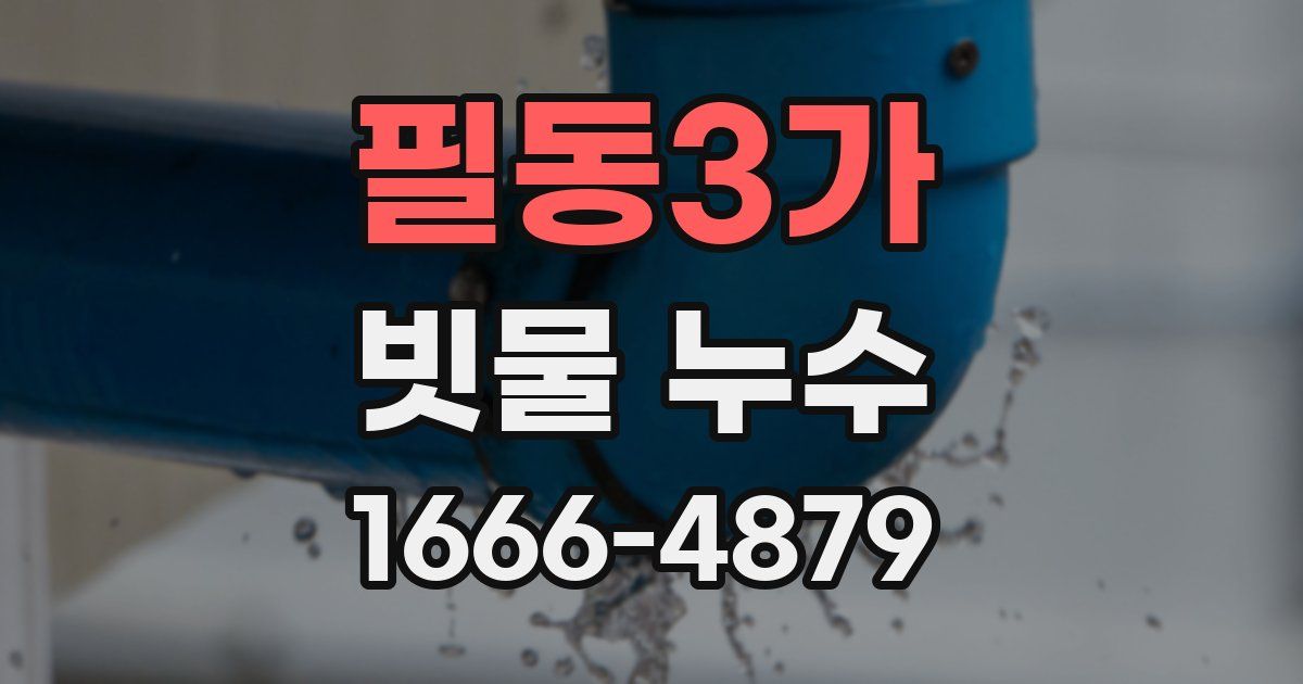 필동3가 빗물 누수