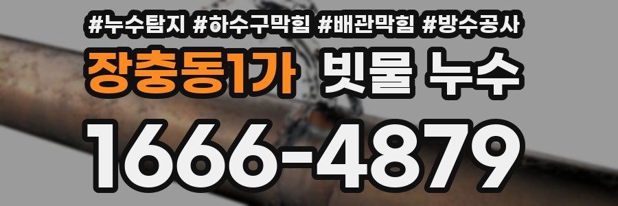 장충동1가 빗물 누수