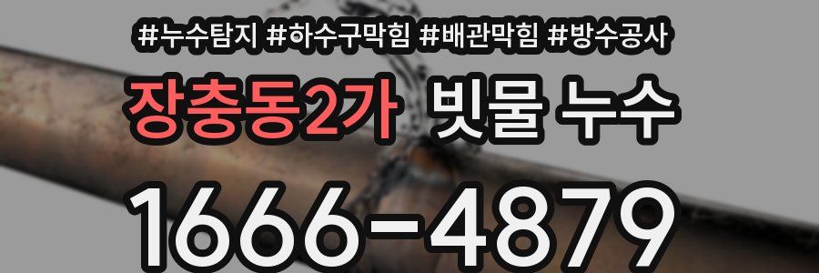 장충동2가 빗물 누수