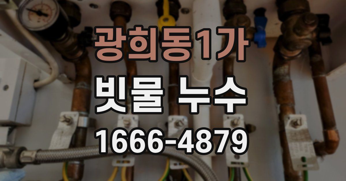 광희동1가 빗물 누수