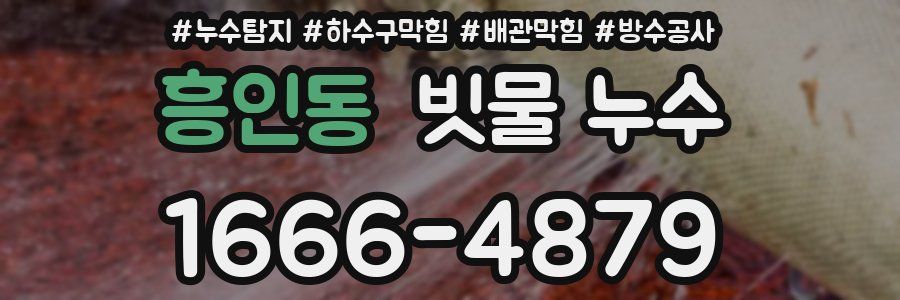 흥인동 빗물 누수