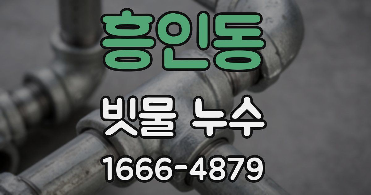 흥인동 빗물 누수