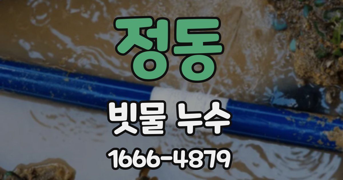 정동 빗물 누수
