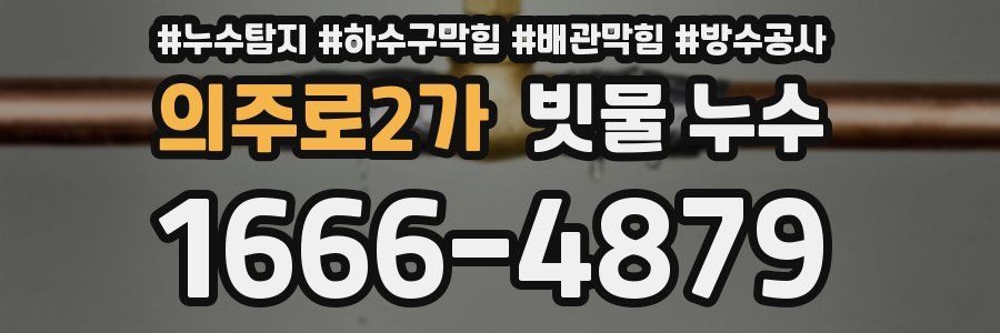 의주로2가 빗물 누수