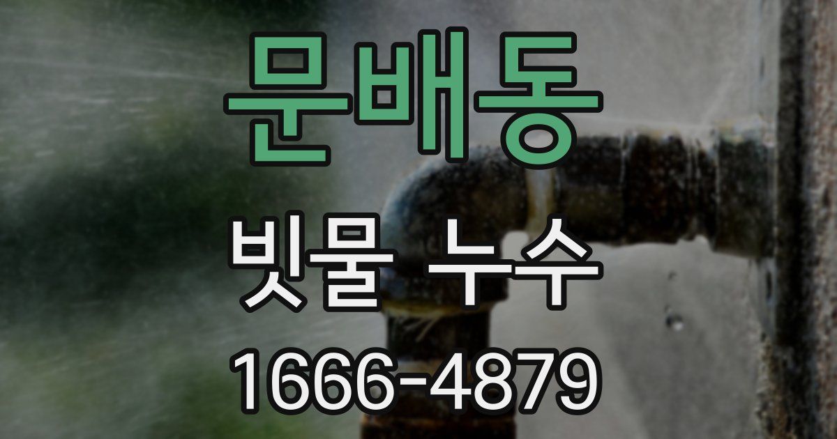 문배동 빗물 누수