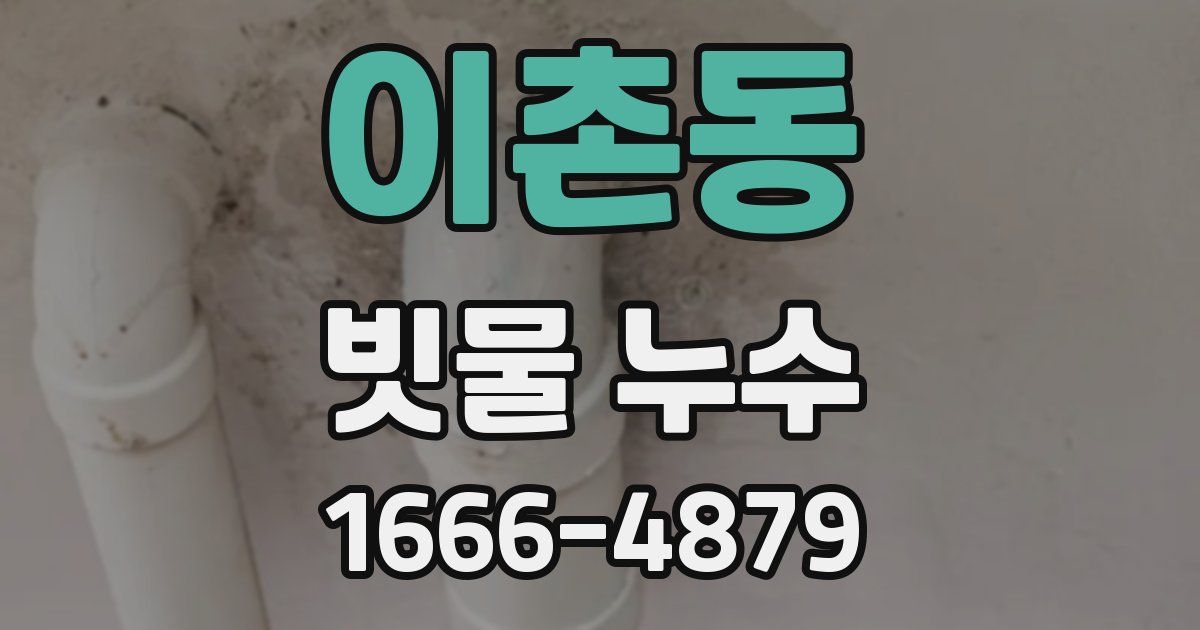 이촌동 빗물 누수