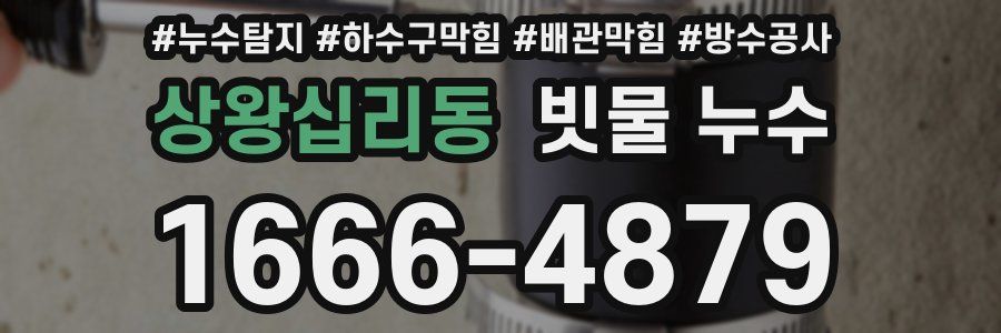 상왕십리동 빗물 누수