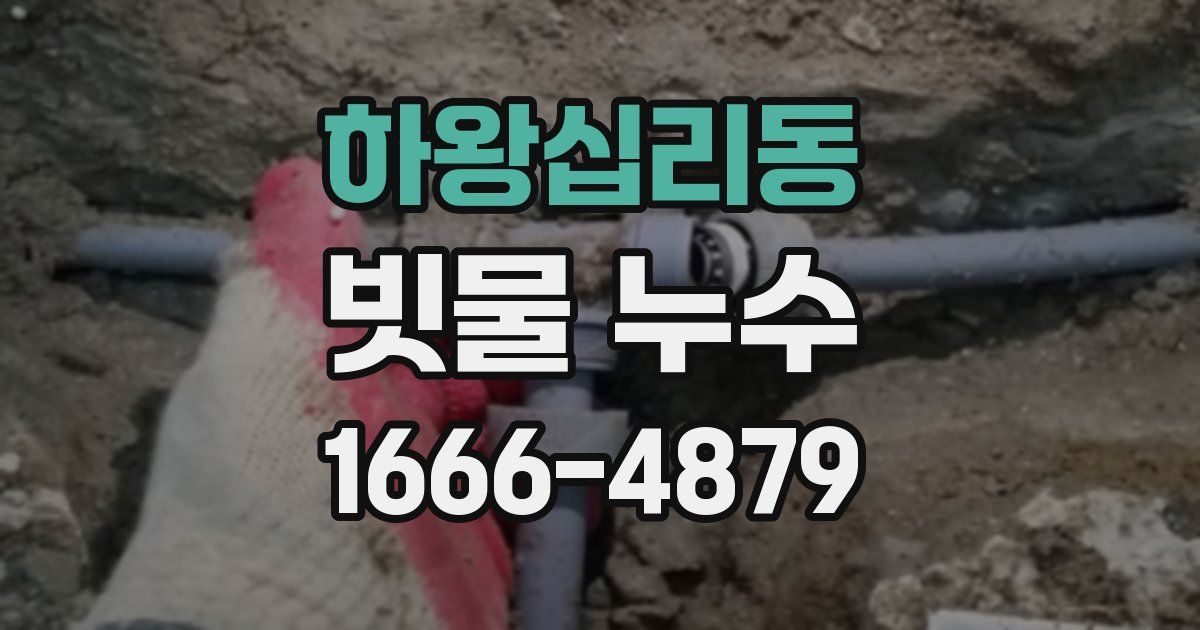 하왕십리동 빗물 누수