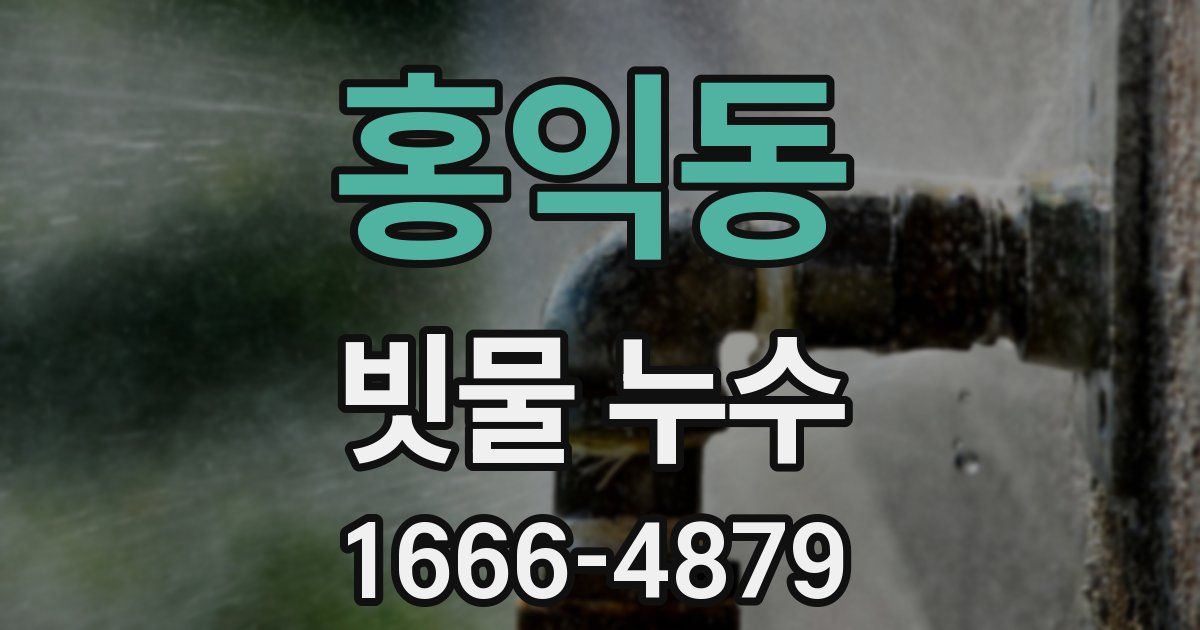 홍익동 빗물 누수