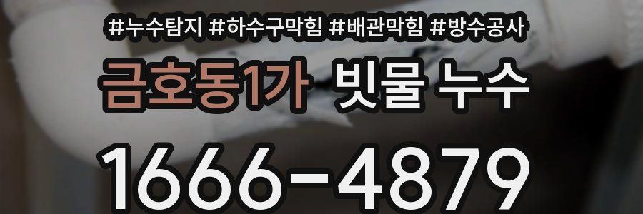 금호동1가 빗물 누수