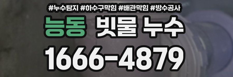 능동 빗물 누수