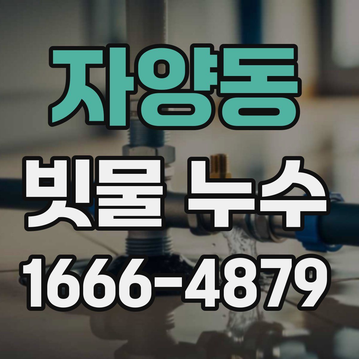 자양동 빗물 누수