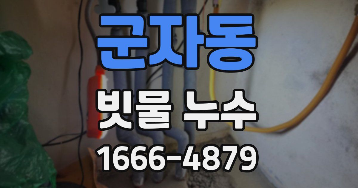 군자동 빗물 누수