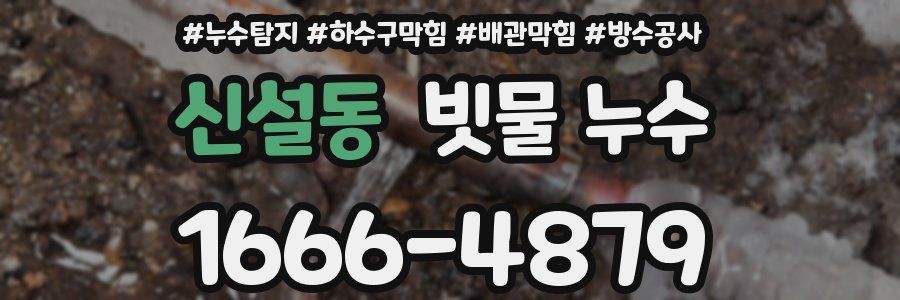 신설동 빗물 누수