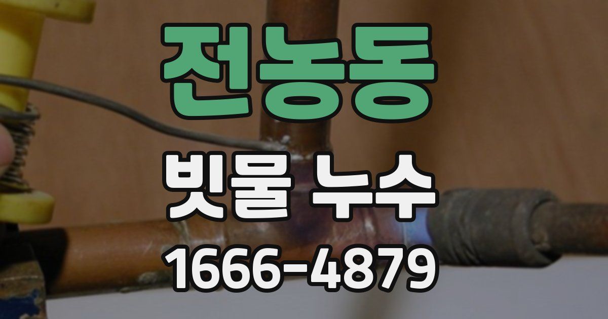 전농동 빗물 누수
