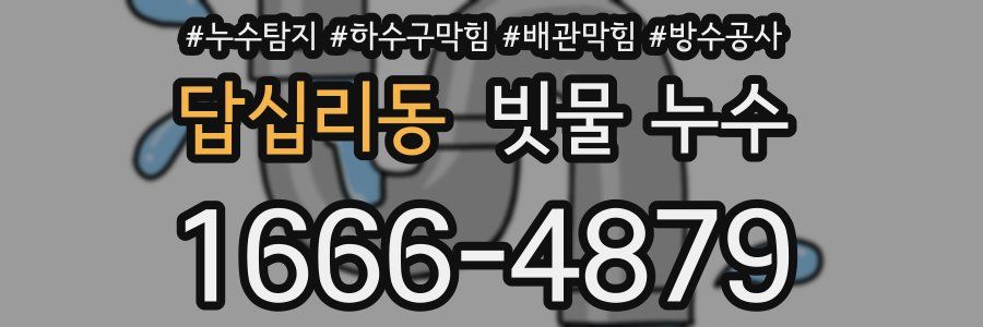 답십리동 빗물 누수