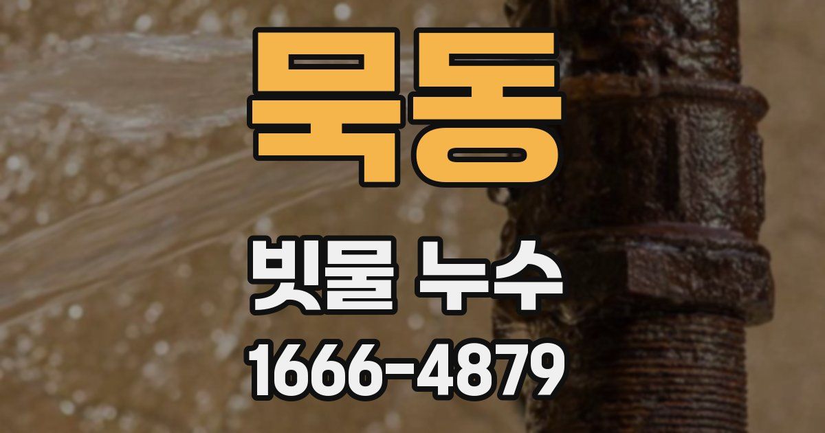 묵동 빗물 누수