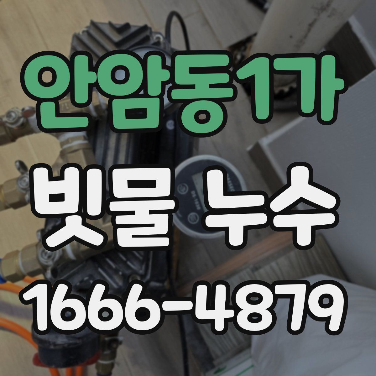 안암동1가 빗물 누수