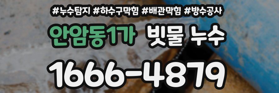 안암동1가 빗물 누수