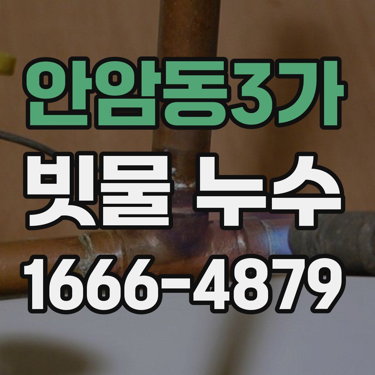 안암동3가 빗물 누수