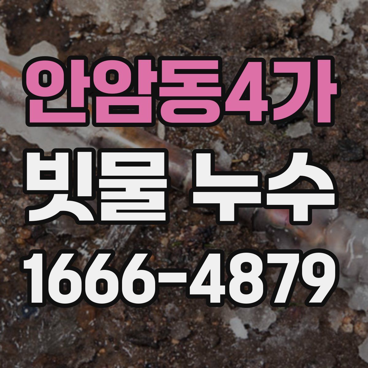 안암동4가 빗물 누수