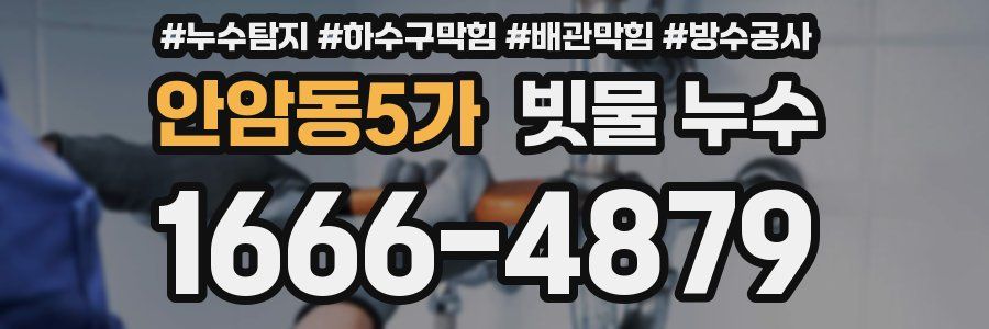 안암동5가 빗물 누수