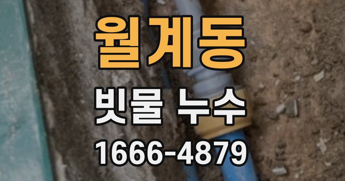 월계동 빗물 누수